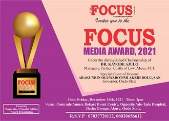 PROPHET JOHN AGBAJE, MRS. ADETIMEHIN, MRS DADA, DR. OLOBAYO, CSP OLOWOYO, DR. AYEGBUSI OTHERS BAG FOCUS MEDIA AWARD