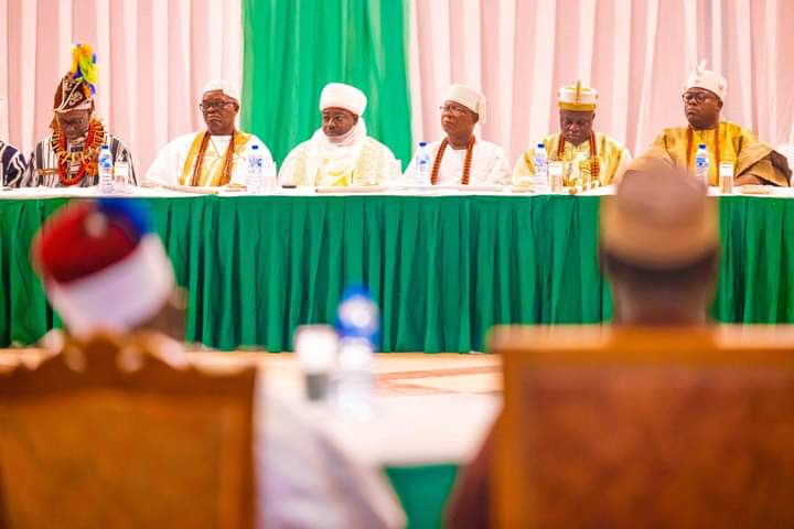 PRESIDENT BOLA TINUBU MEET TOP TRADITIONAL RULERS FROM ACROSS THE COUNTRY