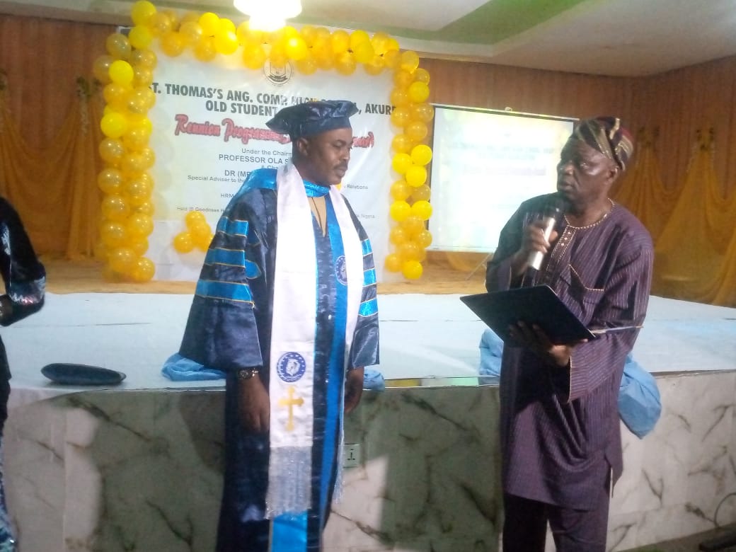 PASTOR ADEREMI OSHO BAGS DOCTORATE HONOUR ON TRANSFORMATIONAL LEADERSHIP