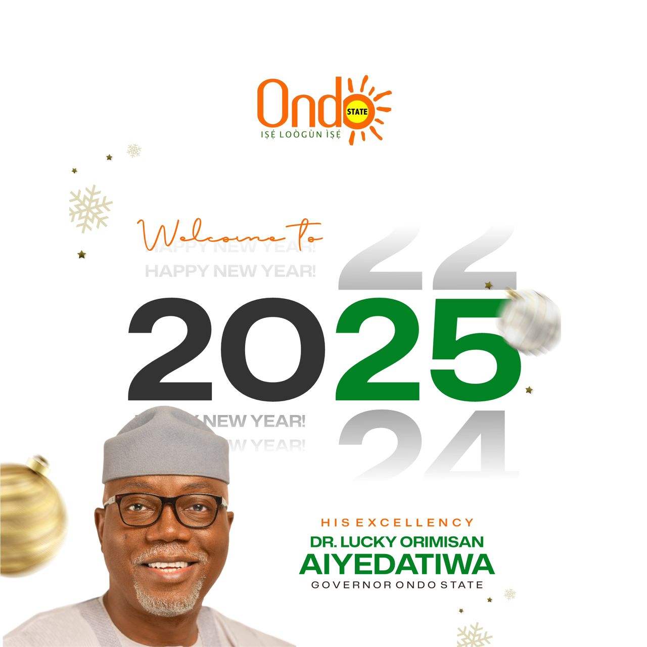 2025: GOV AIYEDATIWA CONGRATULATES RESIDENTS, PROMISES ROBUST INFRASTRUCTURAL DEVELOPMENT